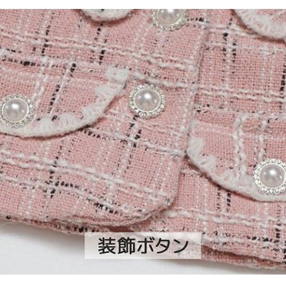 スーツ 女の子 子供 ドレス 2点セット ワンピース チュールドレス フォーマル スーツ 入学式 チェック柄 フォーマルドレス 入園式 卒業式 七五三 結婚式 発表会 プレゼント セットアップ 上下セット チュールワンピース 子供 キッズ