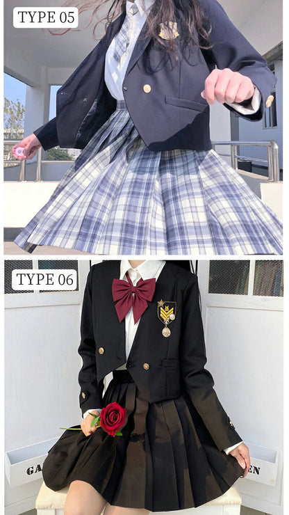 卒業式 スーツ 女の子 6点セット フォーマルスーツ 入学式 子供スーツ jk制服 入学式スーツ 高校生 小学生 中学生 女子高生 キッズ ジャケット ブラウス スーツセット チェックスカート フォーマル 制服 大きいサイズ スカート リボン