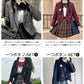 卒業式 スーツ 女の子 小学生 小学校 5点セット フォーマルスーツ 子供スーツ jk制服 高校生 女子高生 XS S M L XL XXL 150 160 キッズ ジャケット ブラウス チェックスカート フォーマル 制服 リボン 中学生 スカート
