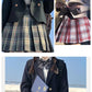 卒業式 スーツ 女の子 小学生 小学校 5点セット フォーマルスーツ 子供スーツ jk制服 高校生 女子高生 XS S M L XL XXL 150 160 キッズ ジャケット ブラウス チェックスカート フォーマル 制服 リボン 中学生 スカート