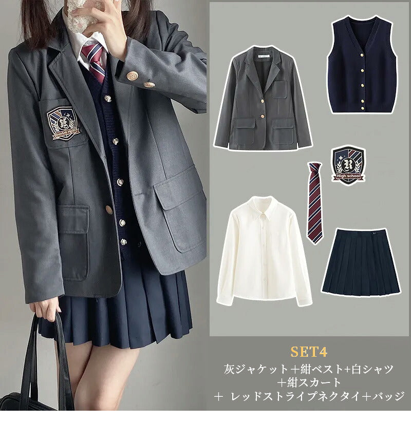スーツ 女の子 6点セット セット 制服 中学生 卒業式 フォーマル 女の子スーツ ベスト付 JK制服 ブレザー レディース フォーマルスーツ 子供スーツ ジャケット スカート 入学式スーツ 成人式 女子高生 学園祭 卒業式スーツ 女子制服