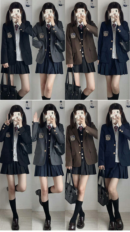 スーツ 女の子 6点セット セット 制服 中学生 卒業式 フォーマル 女の子スーツ ベスト付 JK制服 ブレザー レディース フォーマルスーツ 子供スーツ ジャケット スカート 入学式スーツ 成人式 女子高生 学園祭 卒業式スーツ 女子制服