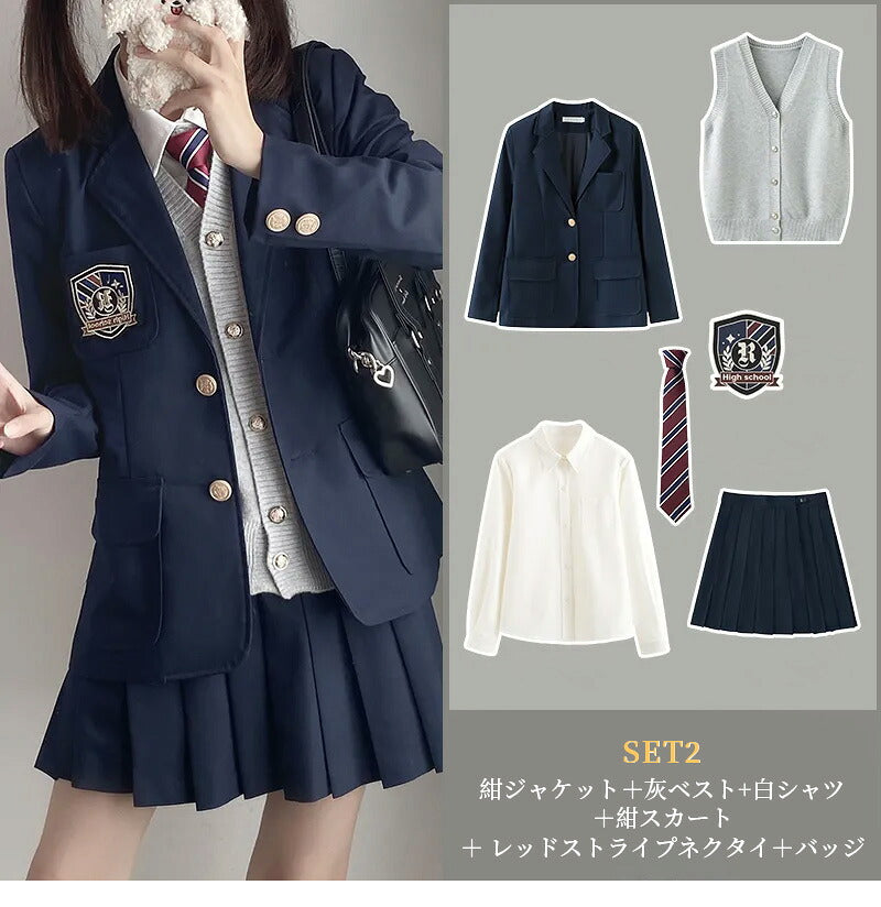 スーツ 女の子 6点セット セット 制服 中学生 卒業式 フォーマル 女の子スーツ ベスト付 JK制服 ブレザー レディース フォーマルスーツ 子供スーツ ジャケット スカート 入学式スーツ 成人式 女子高生 学園祭 卒業式スーツ 女子制服