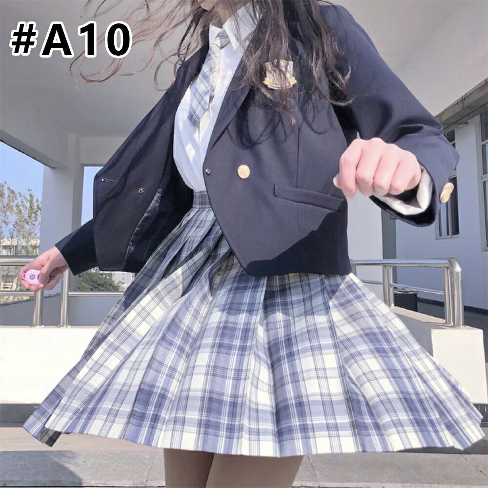 入学式 卒業式 スーツ 女の子 6点セット小学生 子供服 中学生 高校生 大きいサイズ ジャケット お受験 卒業式服  発表会 ブラウス スカート リボン エンブレム フォーマルスーツ 卒服 ジュニアスーツ ブラックフォーマル