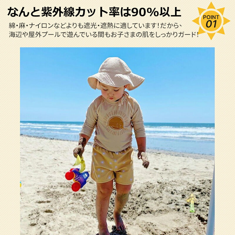 【最大1000円クーポン★23日まで】水着 ベビー 男の子 ラッシュガード スイムウェア 子供 セットアップ みずぎ スクール水着 こども 水遊び スイミング copysku-90