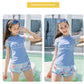 一部即納★ キッズ 水着 女の子 ジュニア フィットネス水着 ラッシュガード セパレート ショーツ 2点セット 半袖 レディース ガールズ 水遊び プール 海 川 動きやすい おしゃれ かわいい 体型カバー 大人も対応 140cm 150cm 160cm 170cm