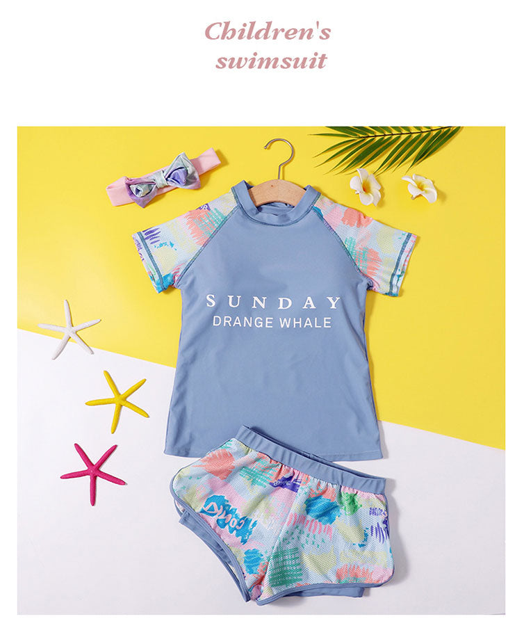 一部即納★ キッズ 水着 女の子 ジュニア フィットネス水着 ラッシュガード セパレート ショーツ 2点セット 半袖 レディース ガールズ 水遊び プール 海 川 動きやすい おしゃれ かわいい 体型カバー 大人も対応 140cm 150cm 160cm 170cm