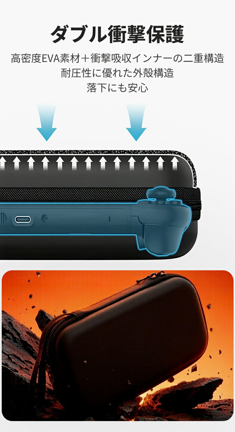 収納バッグ Switch2 ケース 大容量 収納バッグ Switch2 ケース 全面保護 ケーブル 有機ELモデル ポーチ 防塵 耐衝撃 キャリングケース 収納ボックス 持ち運び便利 スタンド コントローラー カード ドック 収納可能 携帯便利