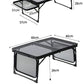 アウトドア テーブル 耐荷重50kg 135*60cm 収納袋付き 二つ折り メッシュテーブル 軽量 折りたたみテーブル 折り畳みテーブル スチール キャンプ用品? ? 高さ調整 バーベキュー BBQ キャンプテーブル 便利 黒 家族 網