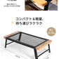アウトドア キャンプ テーブル 折りたたみテーブル フィールドラック キャンピングラック スチールテーブル メッシュテーブル サイドテーブル 棚 軽量 コンパクト スチール 網 黒 便利 バーベキュー BBQ キャンプ用品
