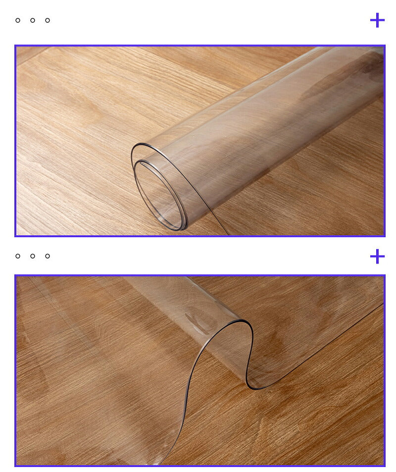 テーブルマット オーダーカット 透明 つや消し 2.0mm 傷防止 PVC エンボス加工 角丸加工 テーブルクロス ビニール 汚れ防止 縮みなし 気泡なし 食卓デスクマット 撥水加工 滑り止め 防水 撥油 耐熱 デスクマット おしゃれ ビニールクロス