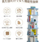 回転式本棚 飾り棚 絵本棚 回転本棚 木製 子供 漫画 ブックシェルフ 省スペース A4 耐荷重80kg 絵本 漫画 小さい 回転ラック 木目 CD DVD コtanta-007