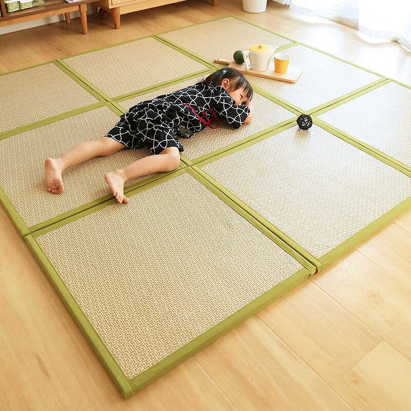 置き畳 畳 ユニット畳 い草 マット 敷くだけ 縁あり  床冷え防止 床暖房対応 防音 調湿 タイルカーペット 滑り止め付 簡単 軽量 傷防止 ミニ畳 縁あり畳 正方形畳 和モダン 60×60cm×厚み22mm