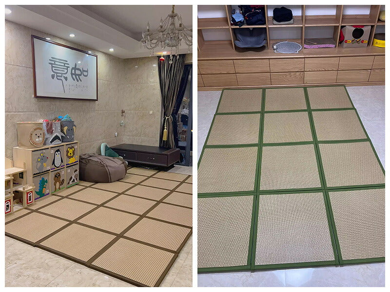 【まとめ買いで最大1個あたり660円お得！】置き畳 畳 ユニット畳 い草 マット 敷くだけ 縁あり  床冷え防止 床暖房対応 防音 調湿 タイルカーペット 滑りtatami