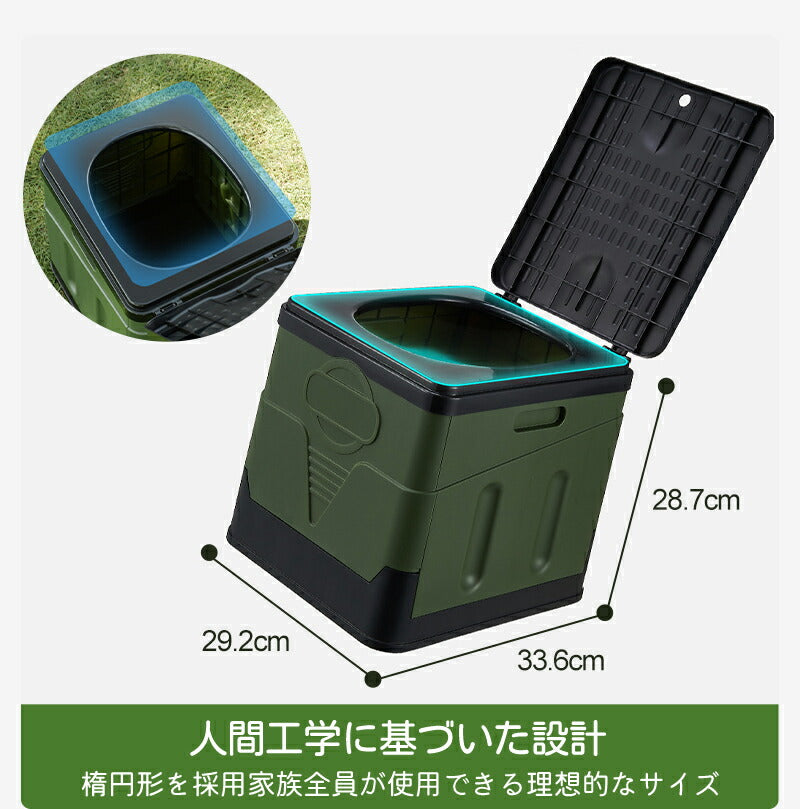 簡易トイレ 非常用トイレ 防災用品 非常用簡易トイレ　汚物袋 収納袋 付き　 耐荷重150kg　折りたたみ  防災 携帯トイレ 災害用トイレ ポータブルトイレ toilet-012
