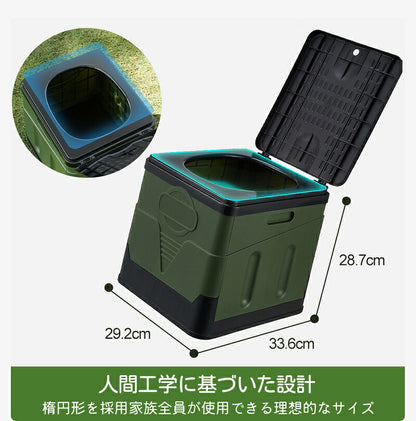 簡易トイレ 非常用トイレ 防災用品 非常用簡易トイレ　汚物袋 収納袋 付き　 耐荷重150kg　折りたたみ  防災 携帯トイレ 災害用トイレ ポータブルトイレ 防災グッズ　 丸洗い可 非常用  山登り 介護用 台風 洪水 折りたたみ 持ち運び 車載 簡単使用　携帯トイレ