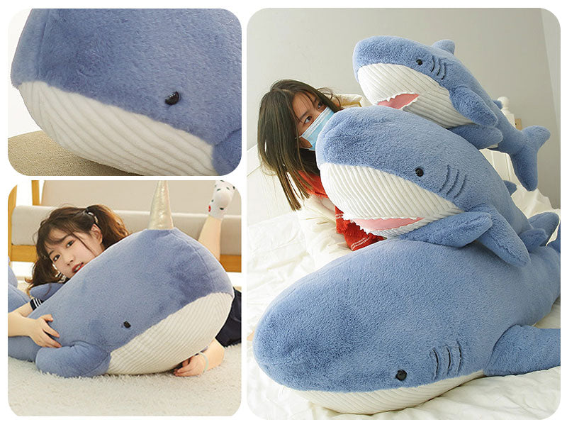 ぬいぐるみ 赤ちゃん サメ 鮫 さめ シャーク 魚 サメぬいぐるみ クジラ 大きい 子供 キッズ おもちゃ だきまくら クッション 枕 まくら柔らかい 可愛い 縫い包み ふかふか 抱き枕 インテリア ギフト お祝い 贈り物 クリスマス  女の子 誕生日 プレゼント