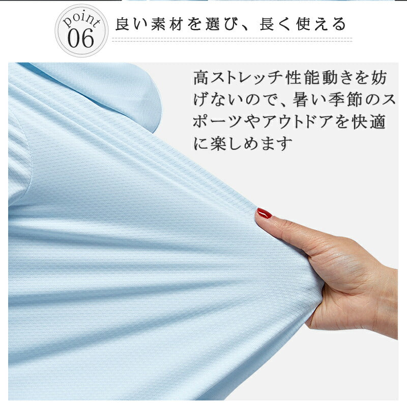 uv パーカー 指穴 uvカット パーカー 首元 UPF50+ ひんやり 接触冷感 UV ジップアップ ラッシュガード レディース フード付き カーディガン メuvpaka-003