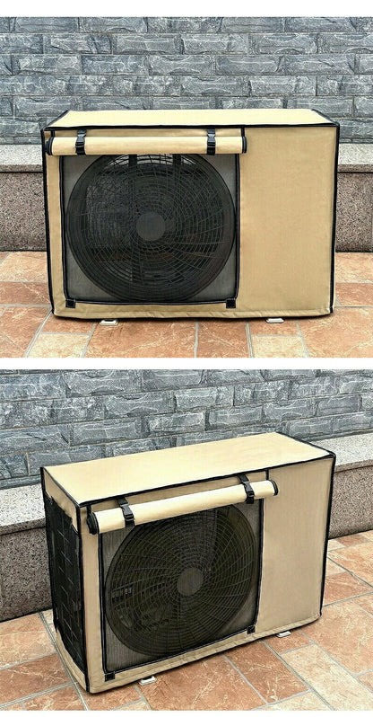 エアコン室外機カバー 室外機カバー エアコン 室外機 遮熱エコカバー アルミ構造 省エネ 日よけ 紫外線対策 直射日光対策 室外機保護カバー 保護カバー 屋外カバー 防水カバー 簡単取り付け 撥水 防水 サビ防止 劣化防止 汚れ防止 丈夫  戸建て 屋外用 オールシーズン