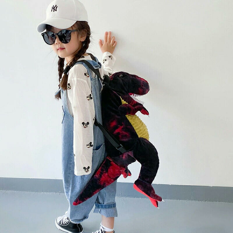 子供 リュック 恐竜　キッズ リュック 子供リュックサック ポリエステル 小さめ ファスナー 恐竜リュック 恐竜 グッズ ぬいぐるみ キッズ 子供 男女兼用 女の子 男の子 女子 男子 子供用 こども 子ども かわいい 可愛い 人気
