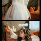 ハロウィン 羽付き 妖精 精霊 コスプレ 子供用 コスチューム 女の子 動物 パーティー 天使 花の妖精 羽付き 小悪魔 小さな妖精 仮装 大人 女の子 ドレス キッズ カチューシャ付4点セット スカートステッキ 余興 ダンス 文化祭 学園祭 パーティー グッズ