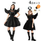 ハロウィン コスプレ 魔女仮装 小悪魔 ゴスロリ 女性 小悪魔 ジョーカー 魔女コスト 大人気 ハロウィン コスプレ衣装 コスチューム 大人 セクシー レース切り替え袖コスチューム コゴスロリ衣装 仮装 ハロウィン 学園祭 コスプレ