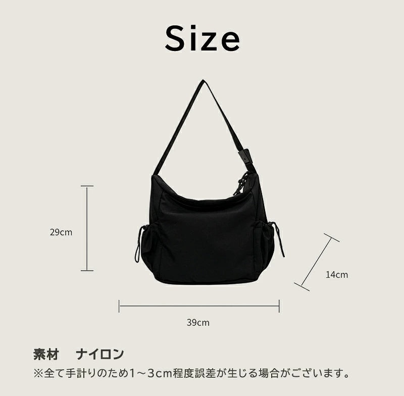 ショルダーバッグ 2way ショルダートート 大容量 バッグ 軽量 斜め掛けバッグ チャック付 肩掛け 通勤 通学 レディース 無地 シンプル ショルダー カジュアル オシャレ 旅行 トラベル お出かけ 男女兼用 鞄 斜めがけバッグ
