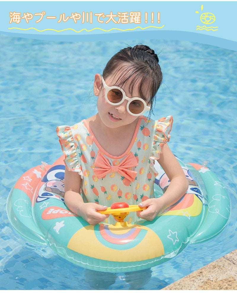 浮き輪 かわいい ベビーボート 1歳~6歳 子供用 足入れ浮き輪 座付き ベビー用浮き輪 飛行機の形 安全厚いエコPVC 赤ちゃんうきわ 男の子 女の子 海フロート お風呂 強い浮力フロート 外遊び 海 プール 海水浴 夏グッズ 誕生日プレゼント
