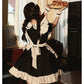 メイド服 6点セット コスプレ 可愛い 女の子 レディース メンズ 半袖 ロリータ ワンピース 黒 ピンク ハロウィン 大きいサイズ 定番 S-2XL 男性ウケ バレンタイン かわいい コスチューム 頭飾り クラシック ゴスロリ メイド 服