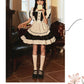 メイド服 6点セット コスプレ 可愛い 女の子 レディース メンズ 半袖 ロリータ ワンピース 黒 ピンク ハロウィン 大きいサイズ 定番 S-2XL 男性ウケ バレンタイン かわいい コスチューム 頭飾り クラシック ゴスロリ メイド 服