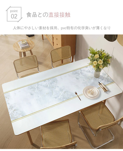 テーブルクロス 撥水 北欧 おしゃれ 長方形 選べる5色 防水撥水 食卓カバー ビニール PVC デスクマット 防水撥油 汚れ防止 無地 北欧風 おしゃれ 撥水加工 耐熱 家庭用 業務用 お手入れ簡単 テーブルマット おしゃれ ナチュラル 爽やか 北欧 滑り止め